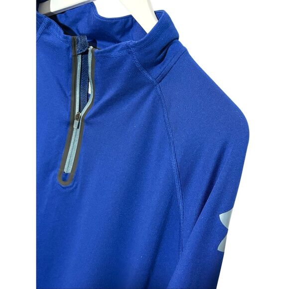 Under Armour Training Combine 1/4 zip in royal blue - 2X - Picture 2 of 8